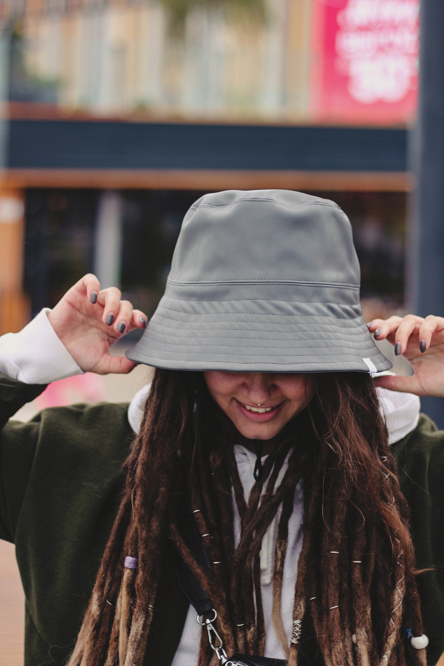 Bucket hat for dreadlocks ecoleather Etsy