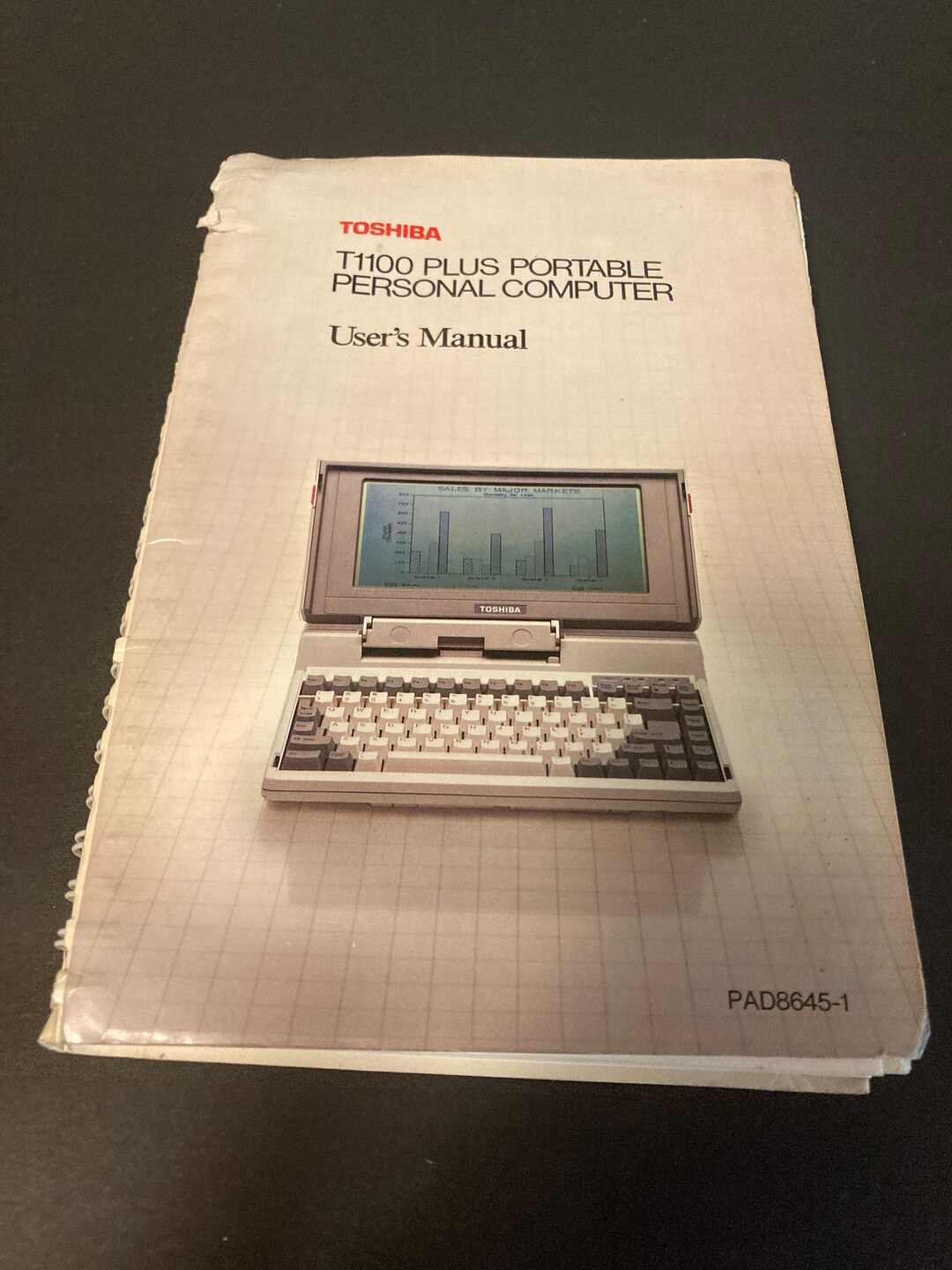 Toshiba T1100 Plus Portable Personal Computer laptop Manual - Etsy Canada