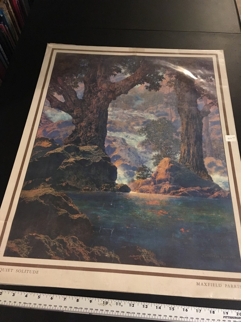 Original Maxfield Parrish Lithograph Print Cascades AKA