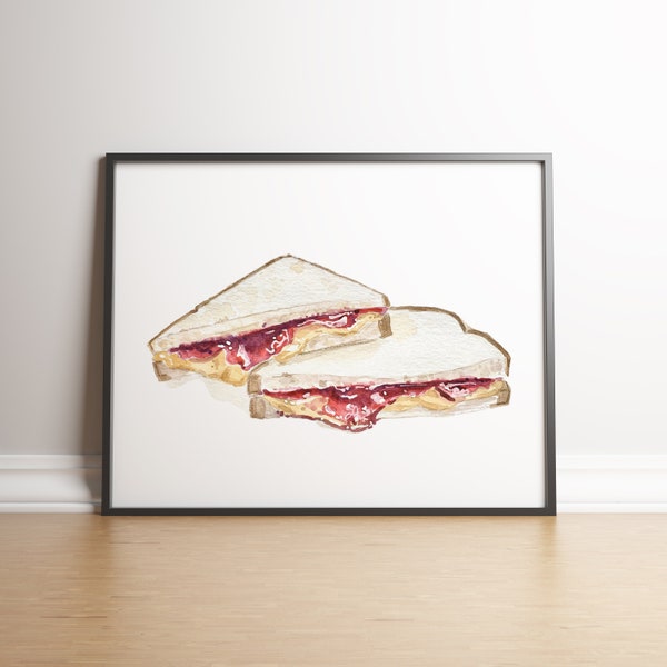 Peanut Butter and Jelly Painting Etsy