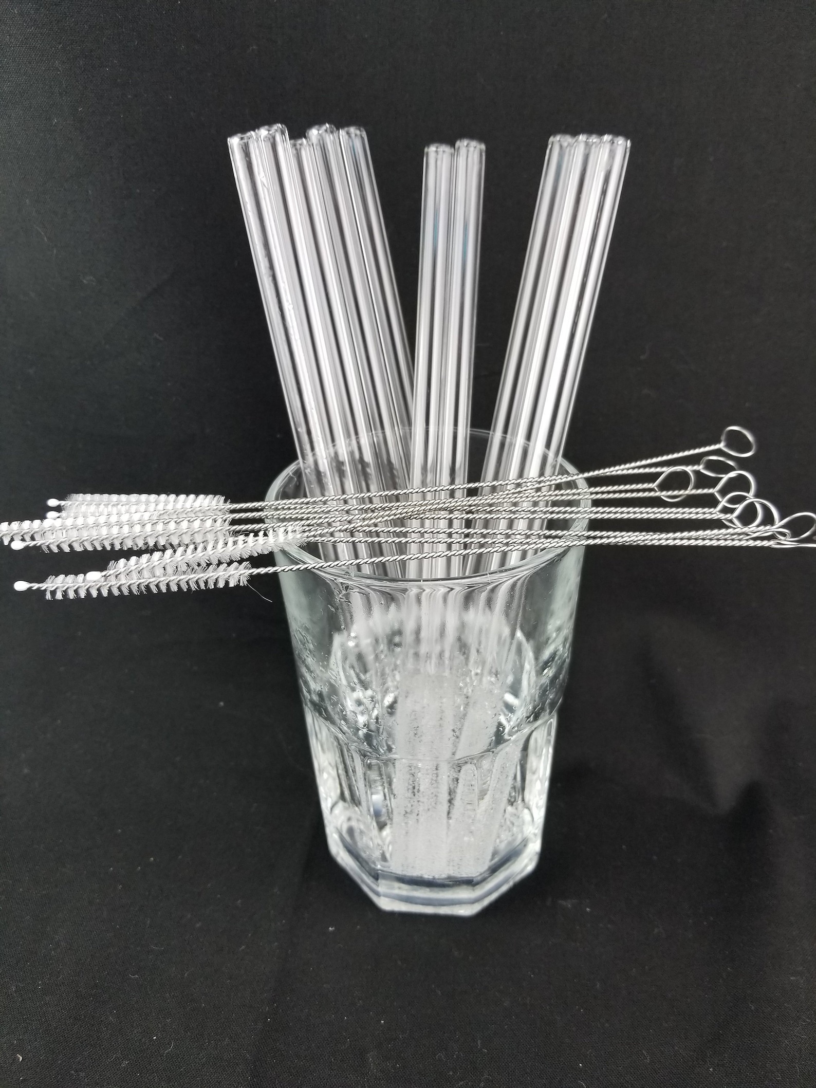 Reusable Glass Drinking Straws Set of 10 Etsy