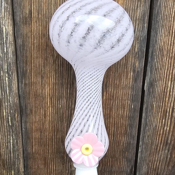 Light Pastel Pink Hand Made Hanging Hummingbird Feeder