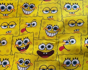 Reversible  Sponge Bob print / welders cap/ pipefitters cap/ welding cap