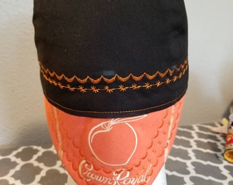 Vintage Reversible Peach Crown Royal bill / welders cap/ pipefitters cap/ welding caps