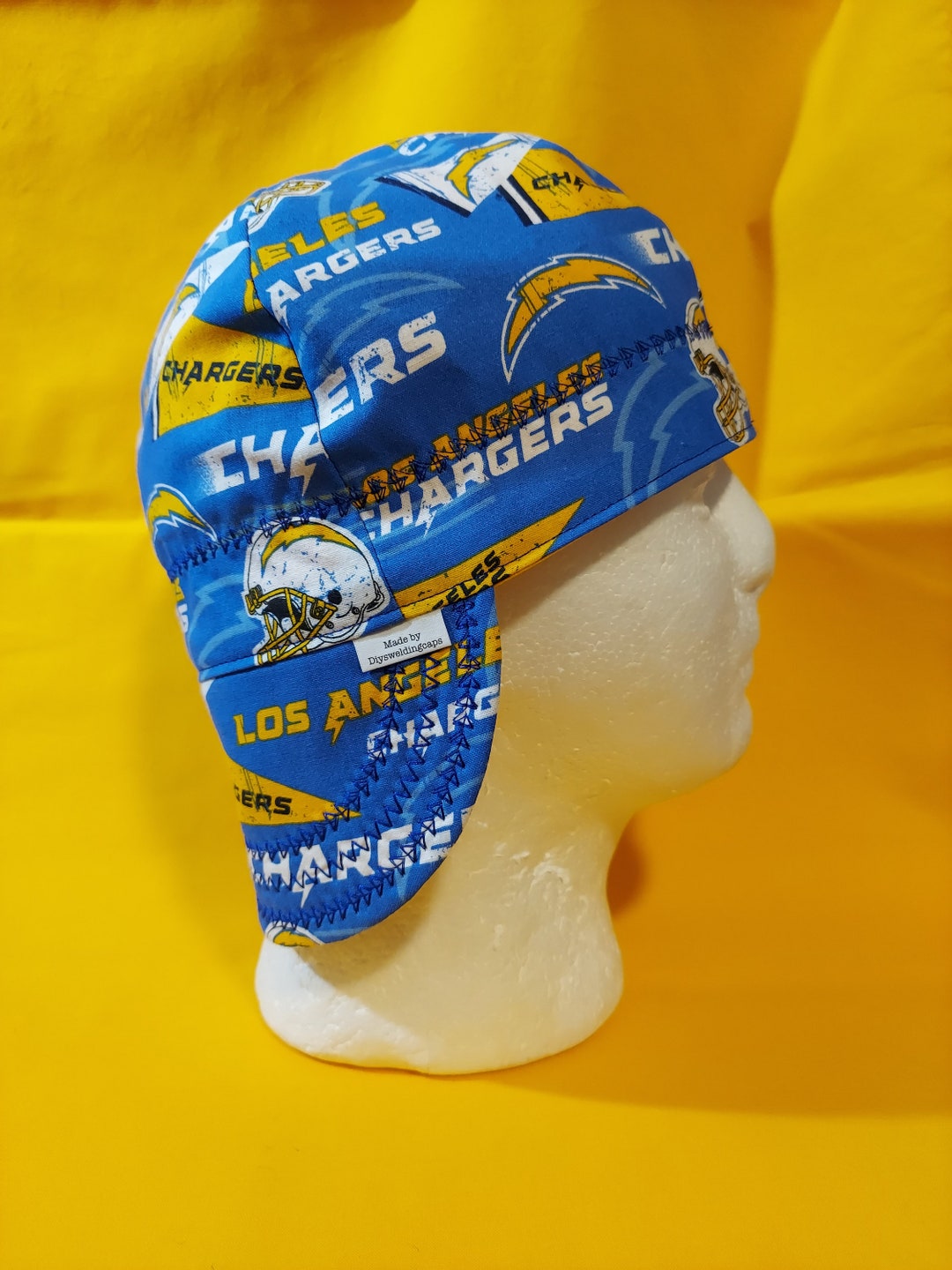 Reversible L.A. Chargers Pennants Welding Cap/ Pipefitter Cap/ Welders Cap Etsy