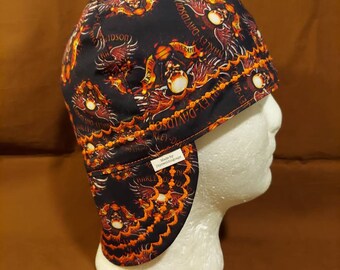 Reversible Harley Davidson "Biker To The Bone"/ welders cap/ pipefitters cap/welding cap