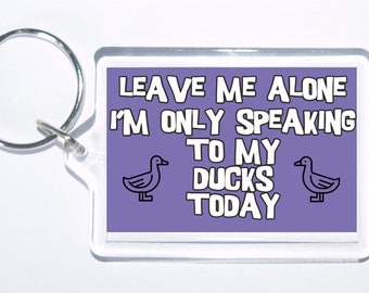 Novelty Horse Keyring,Gift Leave Me Alone I/'m Only Talking To My Horse Today