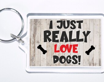 Keyring For Dog Lovers All You Need Is Love and a Boxer Ideal Gift/Present
