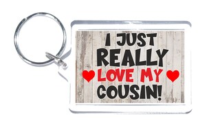 Regalo Per Cugino – Placca Acrilica A Forma Di Cuore Con Frase, Decorazione Da Scrivania, Per Compleanno, Natale, Ringraziamento