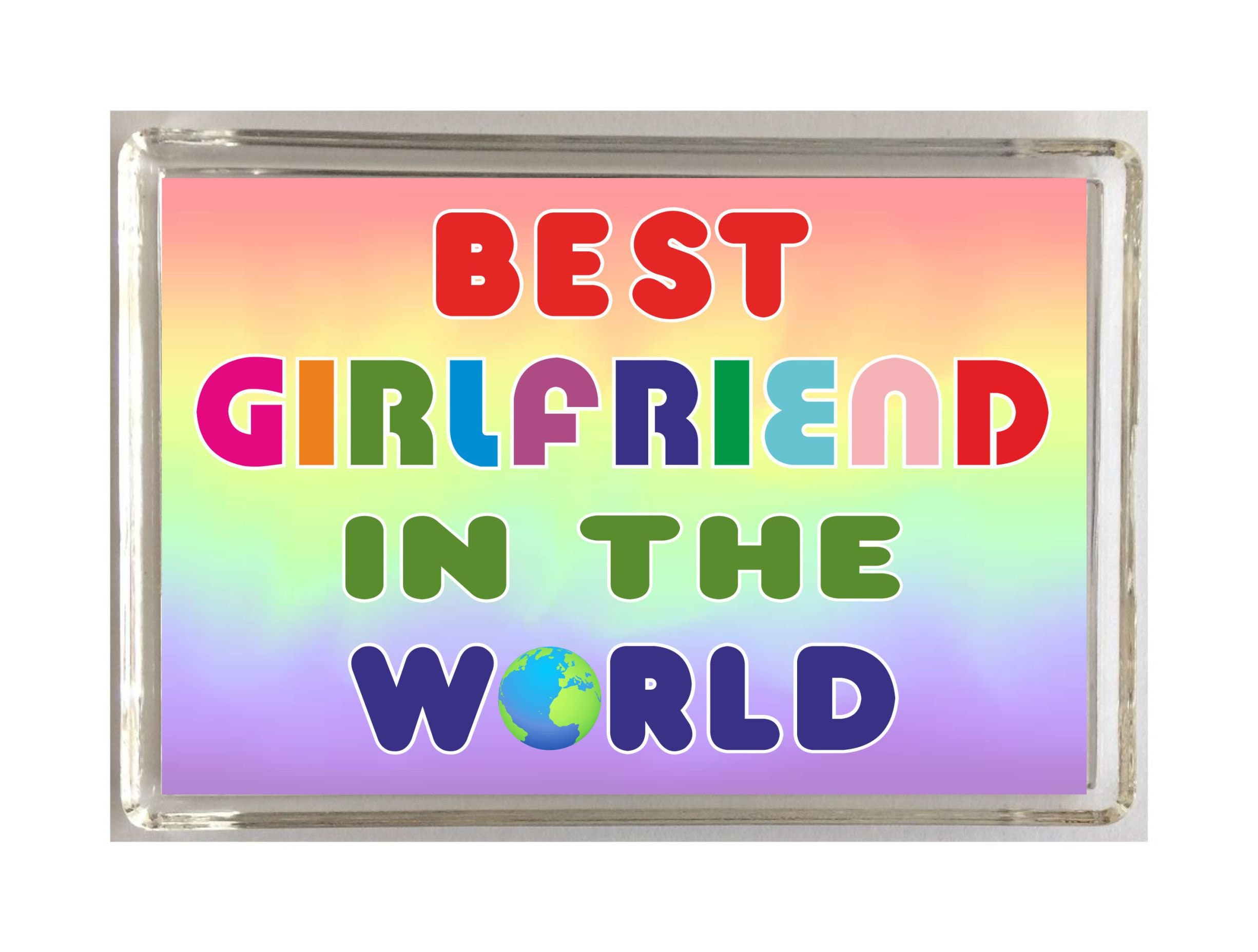 Best In The World Ideal Girlfriend Gift Fun Present Novelty Fridge Magnet Best In The World Ideal Girlfriend Gift Fun Present Novelty Fridge Magnet