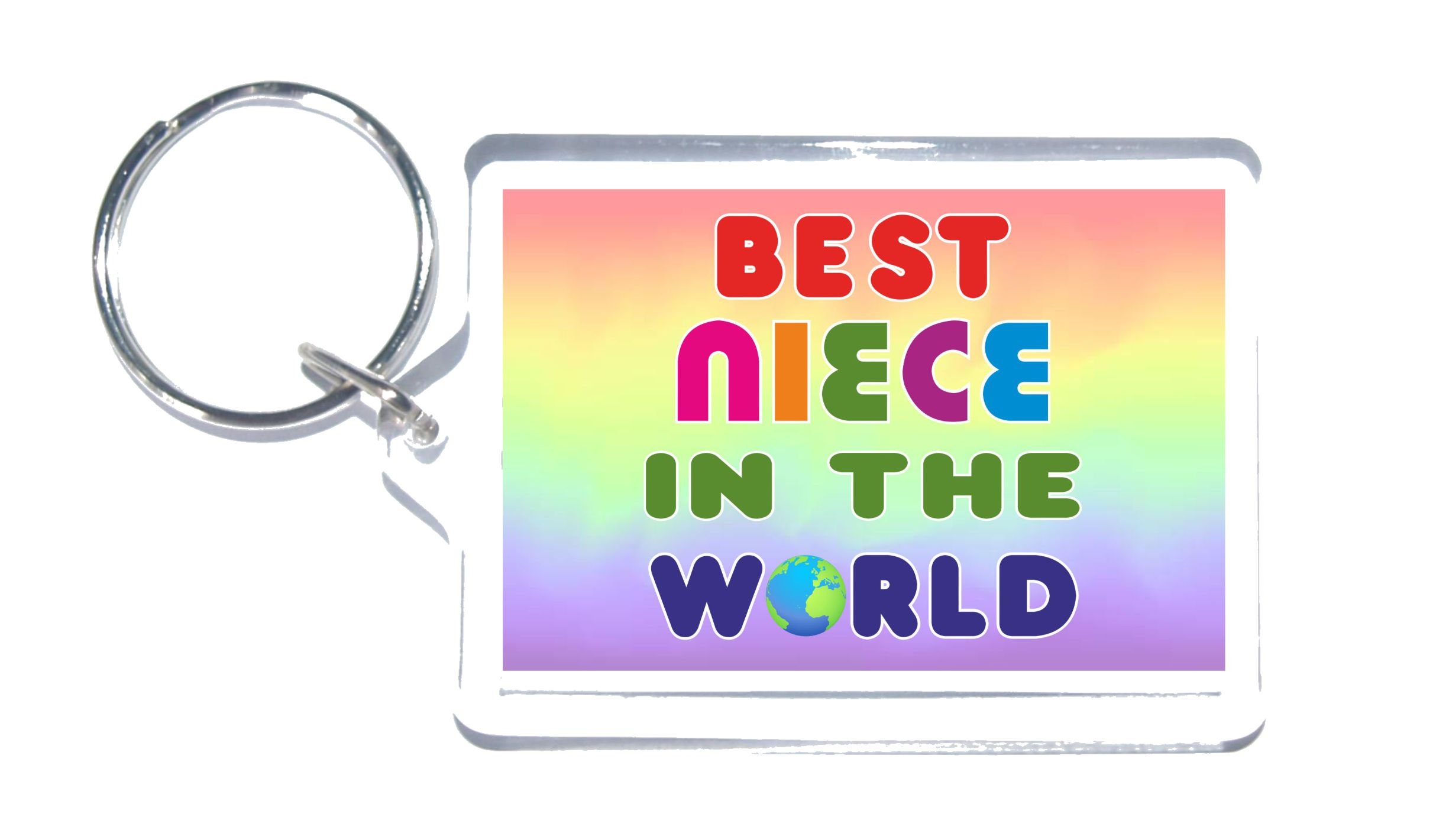 Gift for Niece Best in the World Novelty Keyring Ideal Etsy UK