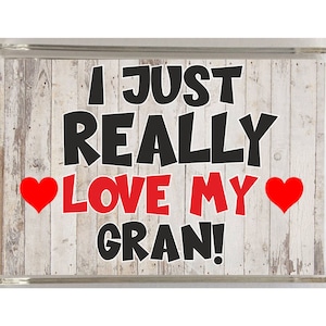 Cadeau grand-mère - Aimant fantaisie pour réfrigérateur - J&#39;aime vraiment ma grand-mère - Cadeau idéal pour grand-mère pour son anniversaire, Noël et la fête des mères