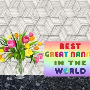 Carte amusante pour une grande nounou - Meilleure grande nounou au monde - Blank Inside - Anniversaire Noël Merci Fête des Mères