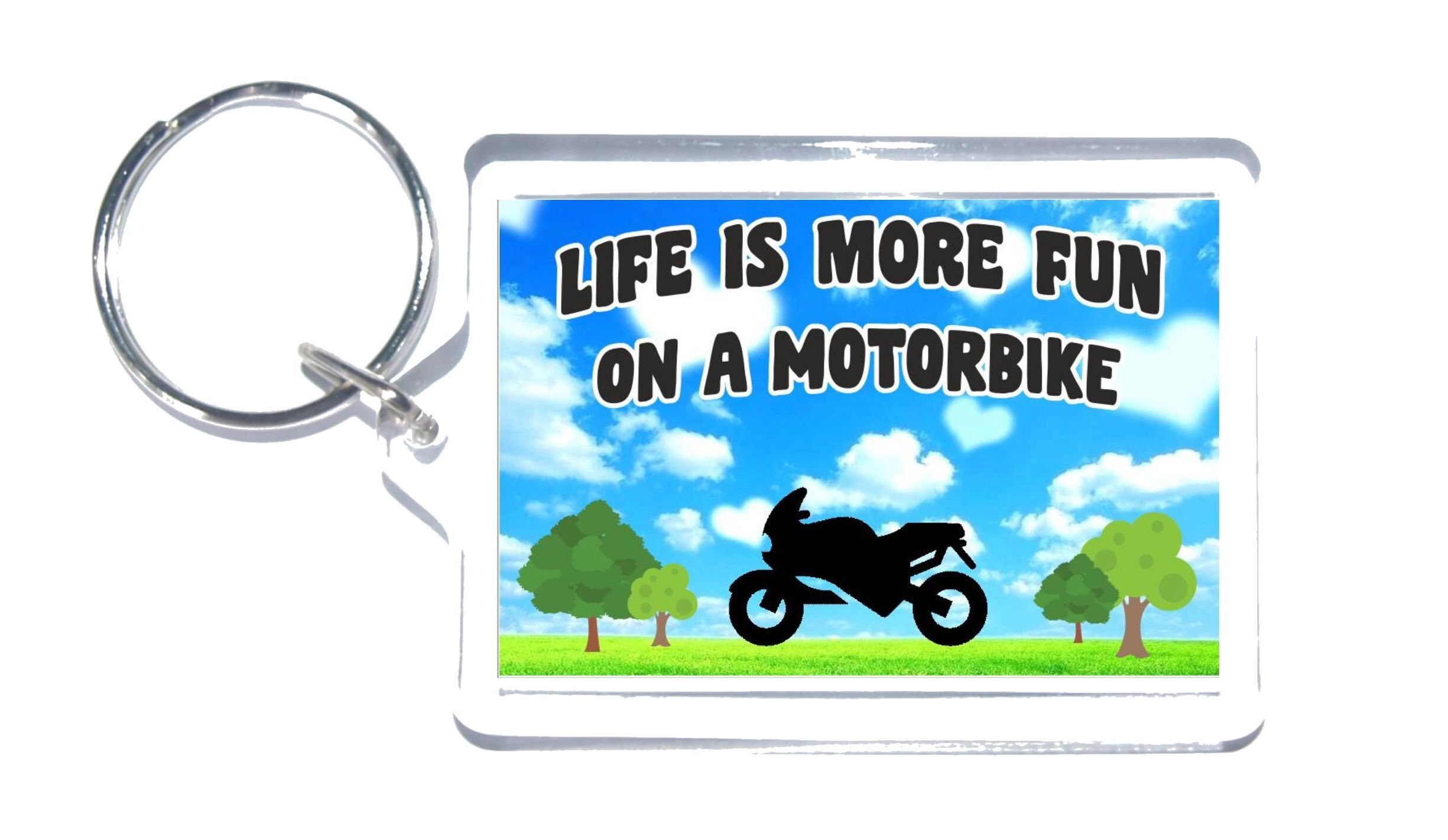 Biker Lover Gifts Life is More Fun on A Motorbike Novelty Keyring Ideal Present for Christmas Birthday Motorbike Lover Gift Etsy UK