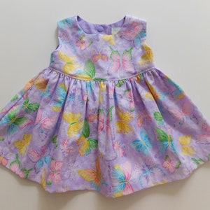 Girls Butterfly dress in lavender, baby girl party dress, toddler dress, girls clothing