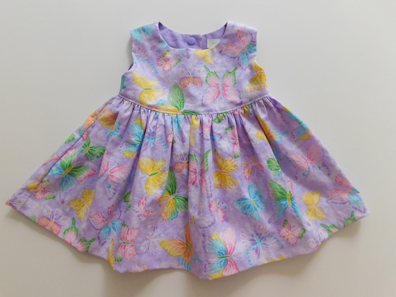 Girls Butterfly dress in lavender, baby girl party dress, toddler dress, girls clothing