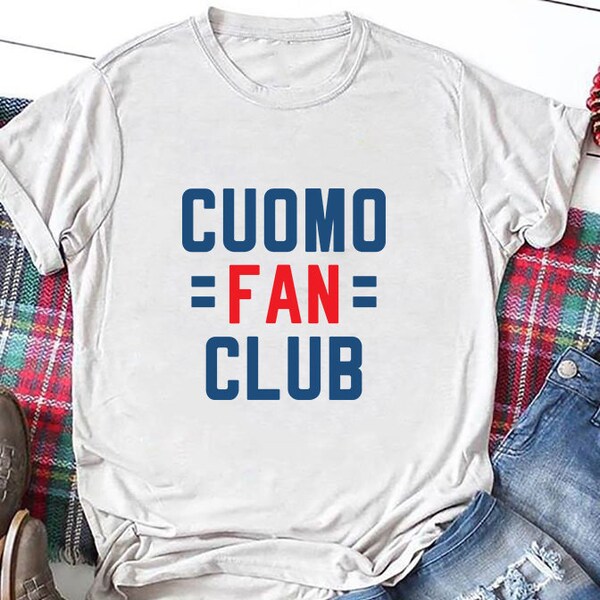 Andrew Cuomo Fan Club T-Shirt Love Cuomo Unisex Short Sleeve Tee shirt New York State Governor Shirt, ep076