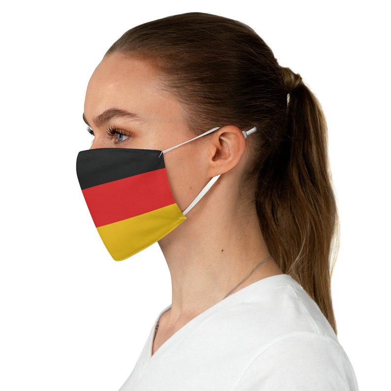 German Flag Face Mask Germany Face Mask Reusable Premium Etsy