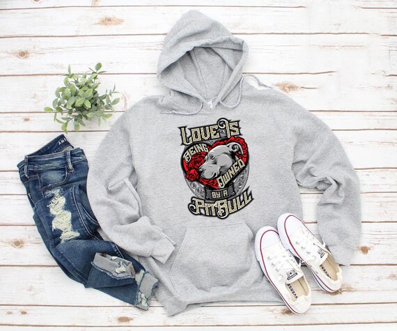 Pitbull Hoodie Pit Bull Hoodies Pitbull Mom Hoodie Pit Bull - Etsy