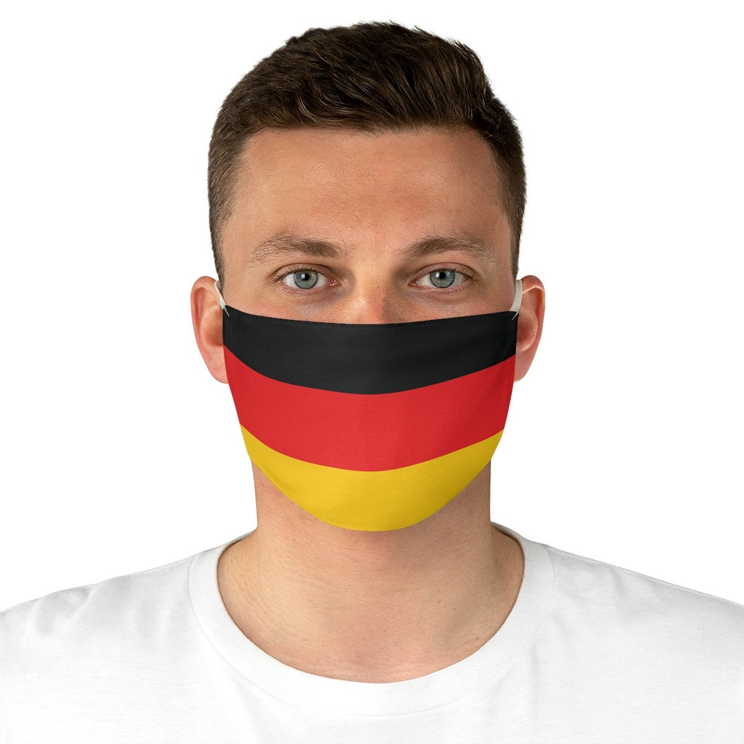 German Flag Face Mask Germany Face Mask Reusable Premium Etsy