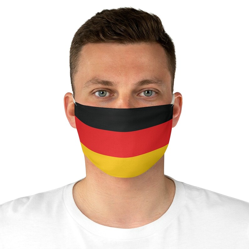 German Flag Face Mask Germany Face Mask Reusable Premium Etsy