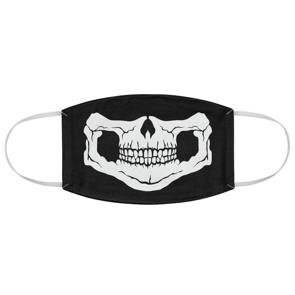Skull Face Mask Skeleton Face Mask Halloween Face Mask Etsy