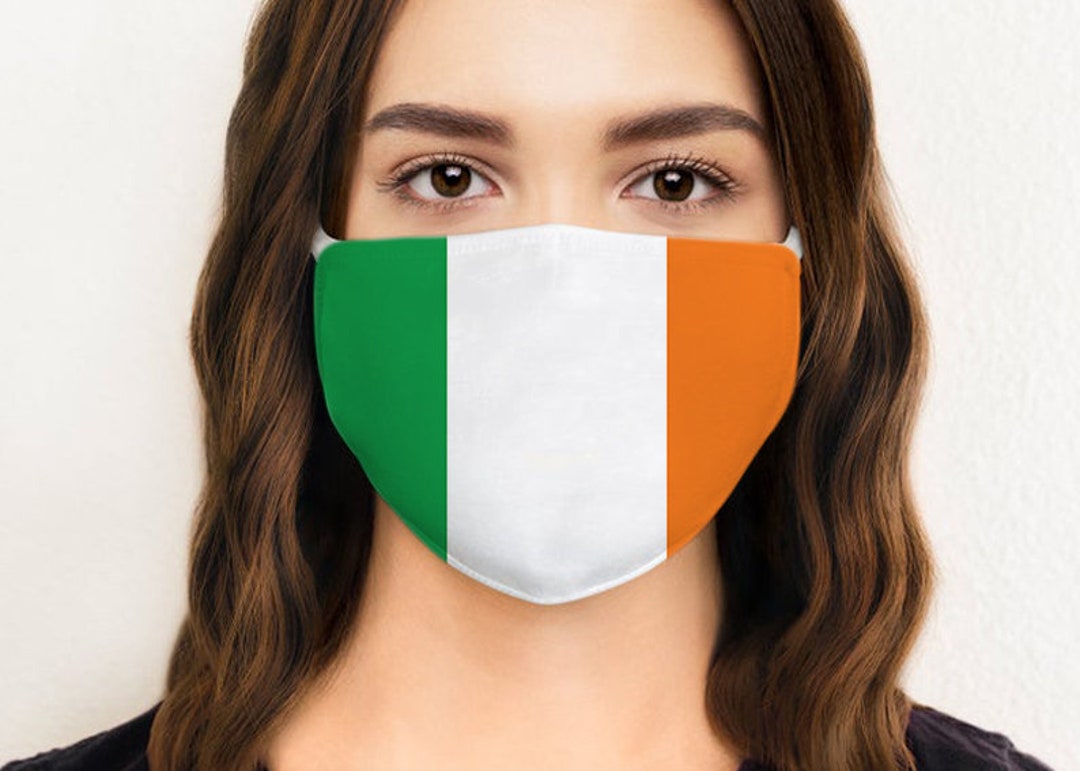 Irish Flag Face Mask Ireland Flag Face Mask Ireland Flag Etsy