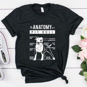 Pitbull shirt, The anatomy of a Pit bull t shirt, Pitbull mom shirt, Pitbull dad shirt, American pit bull, Pit bull mom, Pit bull gift, eg11