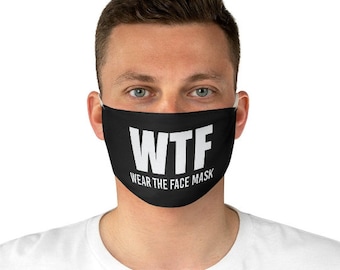 WTF Face Mask, WTF Mask, Super Soft Adult Kids Mask, WTF Facemask, Wtf Funny Face Masks, Face Covers, Wtf funny mask for him, ep240