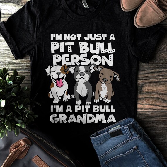 Pit Bull Grandma Unisex Jersey Short Sleeve Tee Pit Bull Grandma