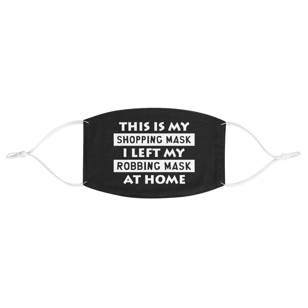 My Shopping Face Mask Funny Face Mask Face Mask Adult Face Etsy