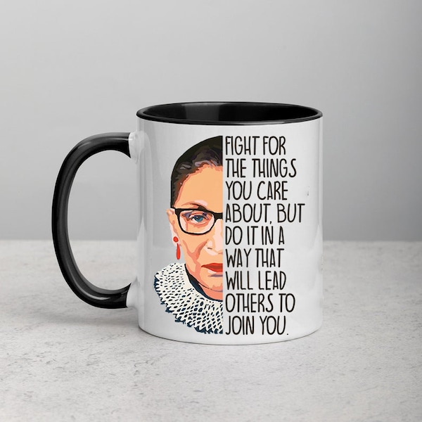 Ruth Bader Ginsburg Mug, RBG Mug, Ruth Bader Ginsburg, Ruth Bader Ginsburg Coffee Mug, RBG, I dissent, notorious rbg, ruth bader mugEp410-2