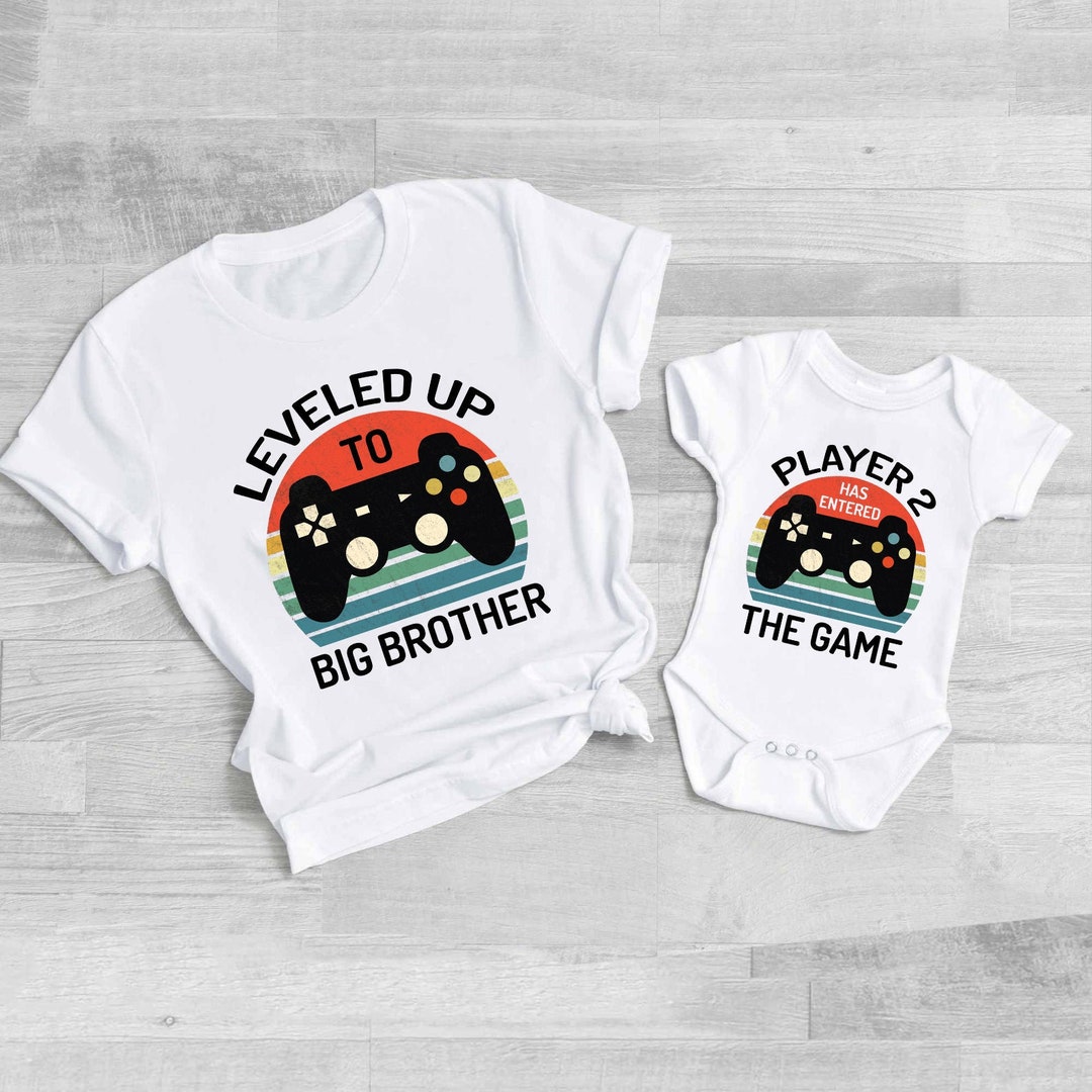Big Brother Matching Shirts Leveled up to Big Brother Player 2 Has ...
