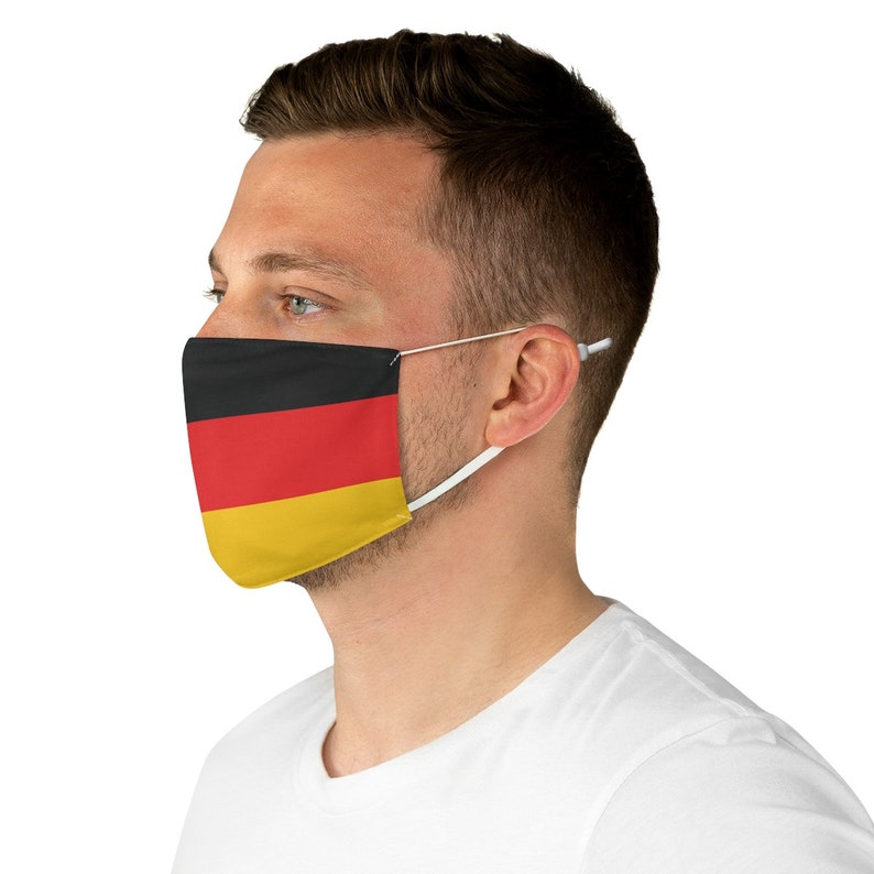 German Flag Face Mask Germany Face Mask Reusable Premium Etsy