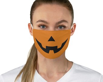 Jack o lantern face mask, Pumpkin Face Mask, Halloween Mask, Scary Face Mask, jack o lantern mask, smiling face mask, ep331