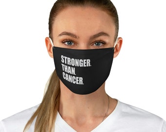 Stronger Than Cancer, Cancer Survivor Face mask, Cancer face mask, Breast cancer awareness, Survivor mask, Breast Cancer face mask, ep249