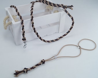 X - Ferret harness | Form 8 ferret harness "Coffee & Cream" | infinitely adjustable | two-tone | Ferret harness | Glitter