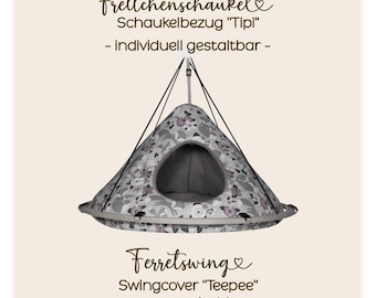 Teepee ferret swing cover | Custom-made | Swing for ferrets | Ferret swing