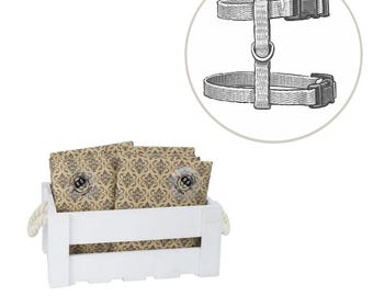 Ferret Harness Mystery Bag | H Style | Solid Color Surprise Harness | Handmade Ferret Harness with Optional Leash