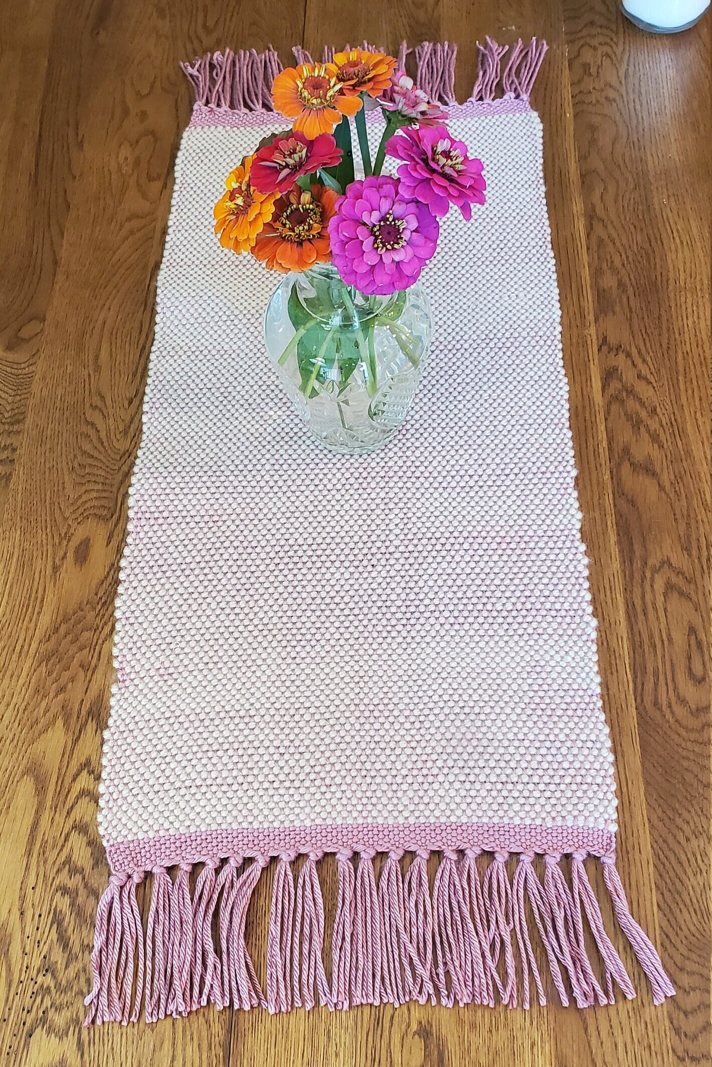 Linens Handwoven Vibrant Table Runner/Dresser Scarf Home & Living etna