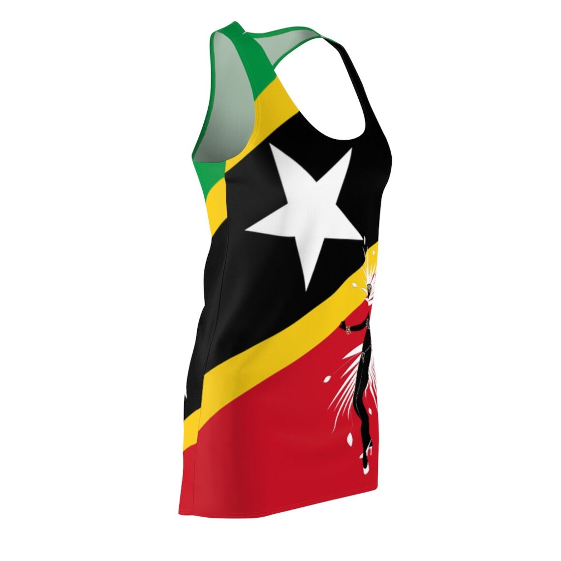 Saint Kitts and Nevis Queen Racerback Dress Etsy