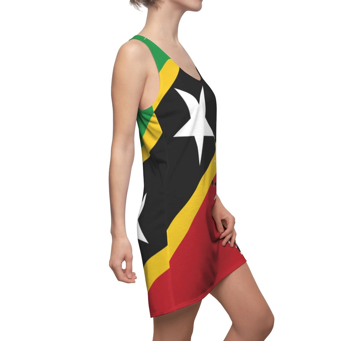 Saint Kitts and Nevis Queen Racerback Dress Etsy
