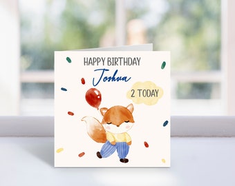 Personalised Birthday Card, Personalised Panda Birthday Card, Birthday Card For Son Grandson Nephew Kids