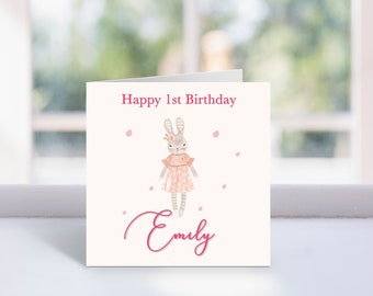 Personalised Birthday Card For Girl, Happy Birthday Card, Birthday Card For Girl Daughter Granddaughter Niece