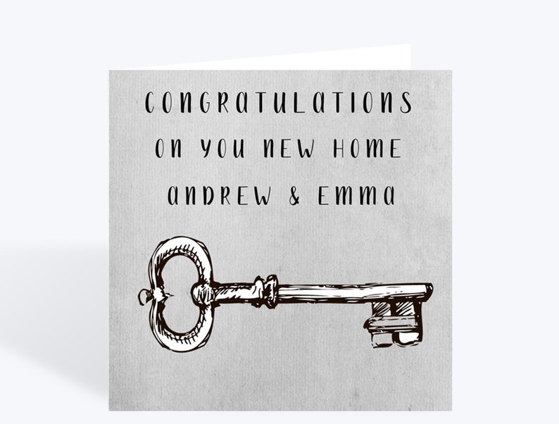 Personalised New Home Card