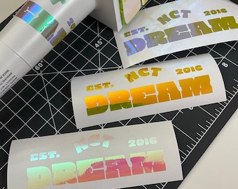 NCT Dream est. 2016 Logo Neobong Lightstick Vinyl Decal
