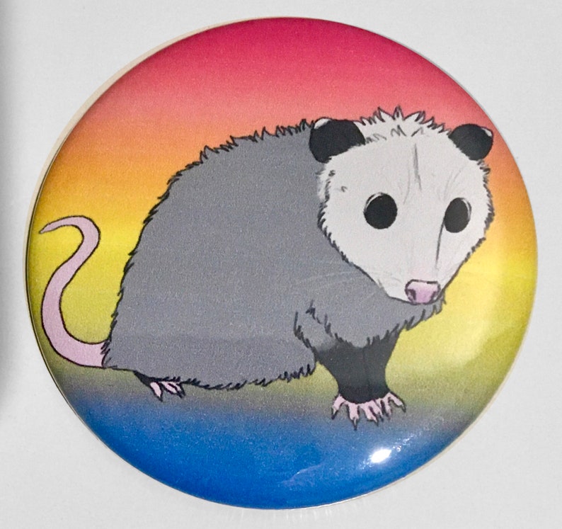 Pride Possum 2 25 Pinback Buttons Patches Pins Accessories Valresa Com