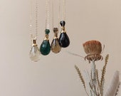 Boho Crystal Vial Necklace