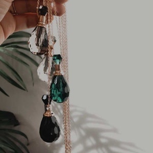 Boho Crystal Vial Necklace