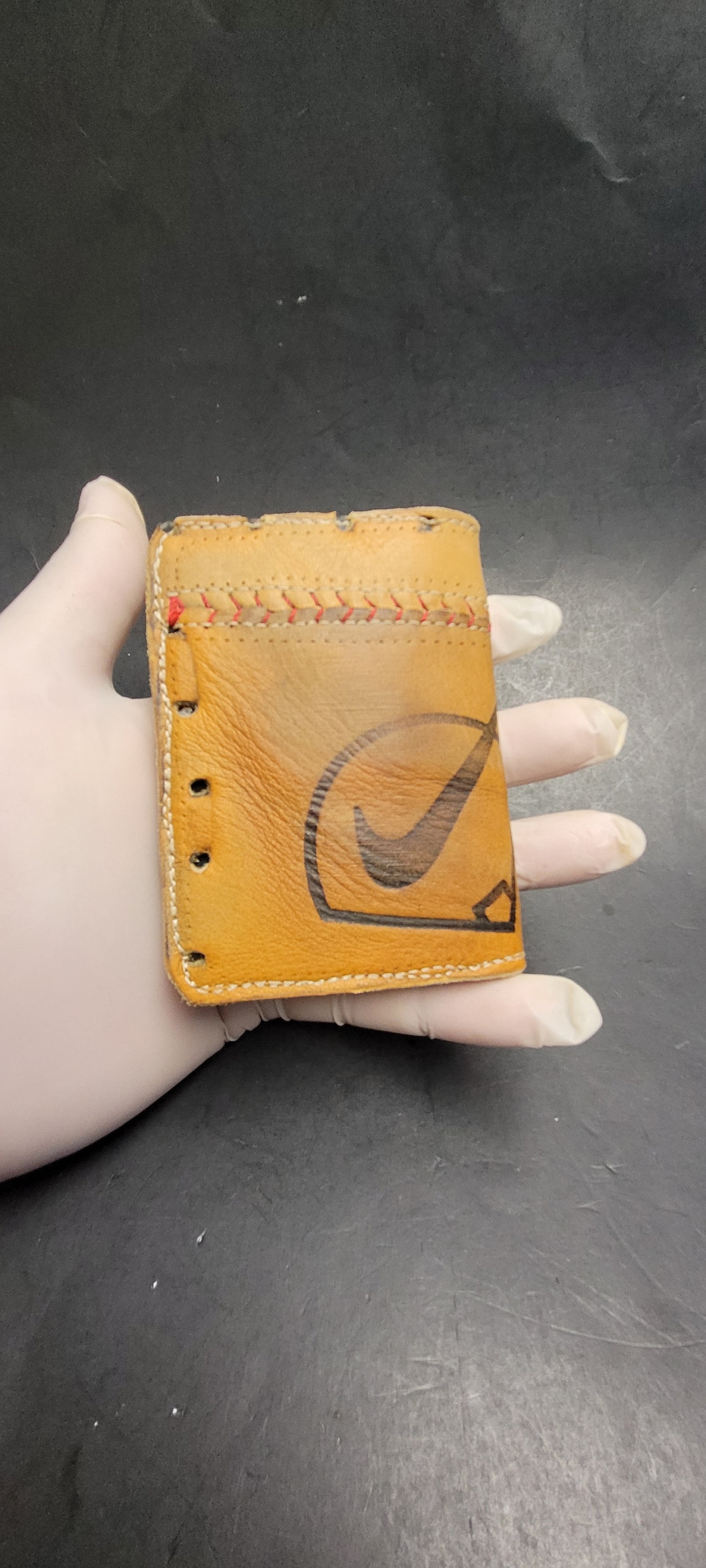 Nike Baseball Glove Card Holder Wallet Etsy